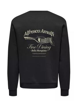 Sweatshirt Only and Sons Fresh Schwarz für Herren