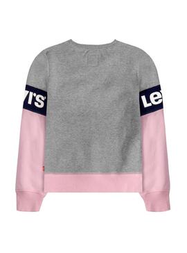 Sweatshirt Levis Colorblocked Pink Für Mädchen