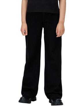 Jeans Calvin Klein Wide Leg Mädchen Schwarz.