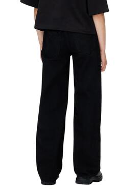 Jeans Calvin Klein Wide Leg Mädchen Schwarz.
