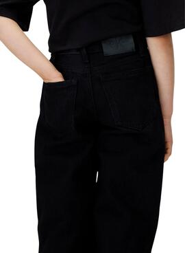 Jeans Calvin Klein Wide Leg Mädchen Schwarz.