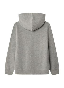 Kapuzenpullover Pepe Jeans Art mit grauer Kapuze für Jungen.