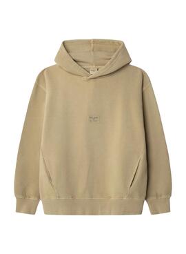 Kapuzenpullover Pepe Jeans Timothy in Braun für Kinder.