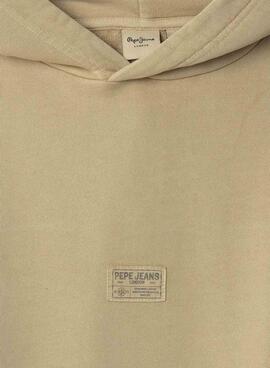 Kapuzenpullover Pepe Jeans Timothy in Braun für Kinder.