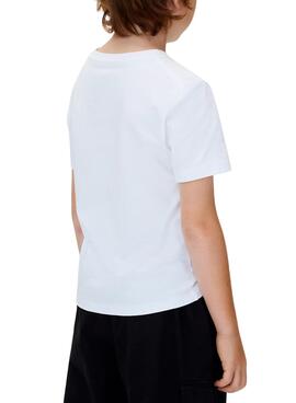 T-shirt Calvin Klein Monogramm Weiß für Jungen