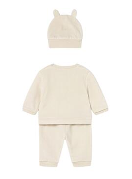 Trainingsanzug Mayoral 3-teilig Cord beige für Jungen
