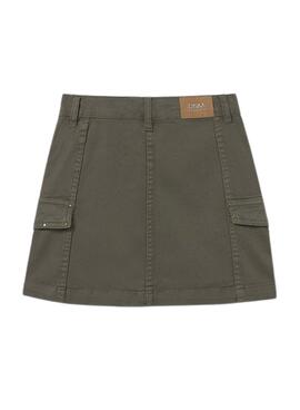 Rock Mayoral in grünem Twill für Mädchen