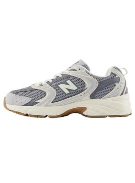 Sneakers New Balance 530 weiß und grau für Damen.