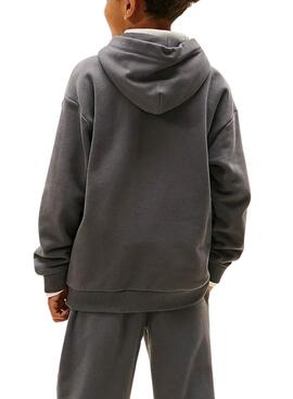 Kapuzenpullover Tommy Hilfiger Mini Corp grau für Kinder