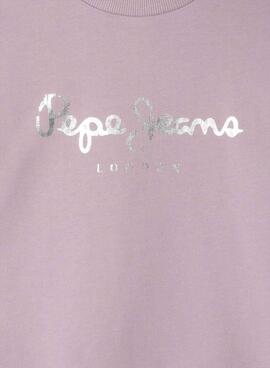 Sweatshirt Pepe Jeans Annie rosa für Mädchen.