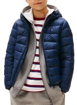 Gepolsterter Jacke von Tommy Hilfiger in Marineblau für Kinder.