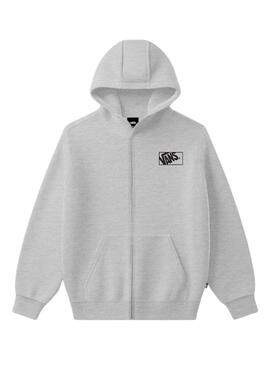 Pullover Vans mit Reißverschluss Blocked Box grau Kinder