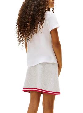 T-shirt Tommy Hilfiger Varsity slim weiß Mädchen