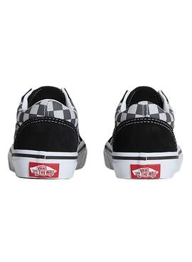 Sneakers Old Skool Schachbrett Grau für Jungen und Mädchen
