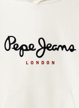 Kapuzenpullover Pepe Jeans Art in Beige für Jungen.