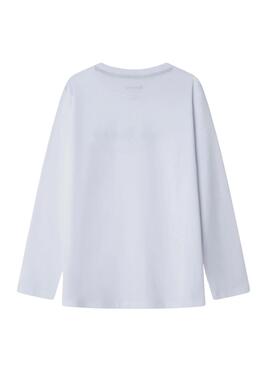 T-shirt Pepe Jeans New Herman Logo Weiß Kind