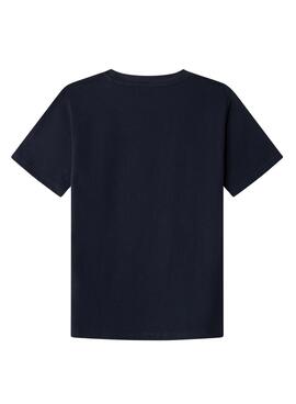T-Shirt Pepe Jeans New Art Logo Marine für Jungen.