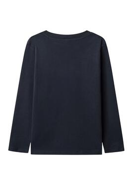 T-Shirt Pepe Jeans New Herman Logo Marine Kinder.