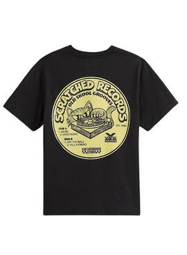 T-shirt Vans Scratched Records Schwarz für Jungen