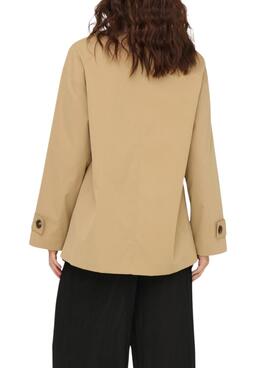 Parka Only April beige für Damen