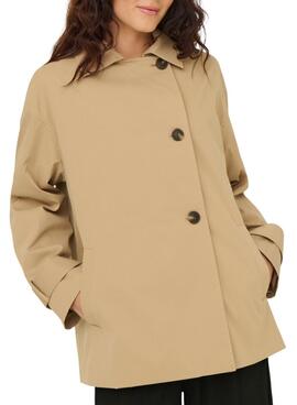 Parka Only April beige für Damen