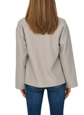 Kurzmantel Only Nancy in Beige für Damen.