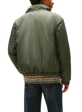 Tommy Jeans Essential gepolsterte grüne Jacke für Herren