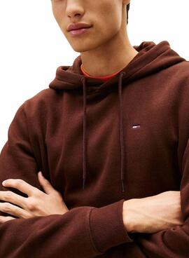 Sweatshirt Tommy Jeans Basic Hoodie braun für Herren