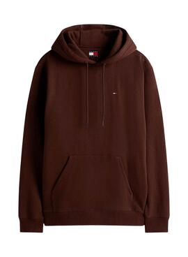 Sweatshirt Tommy Jeans Basic Hoodie braun für Herren