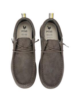 Schuhe Walkin Pitas Texas Grau für Herren.