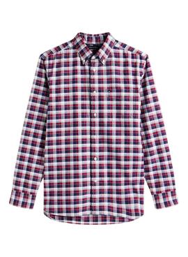 Tommy Hilfiger Tartan Hemd in Rot und Blau für Herren
