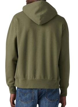 Sweatshirt Levis Full Zip grün für Herren