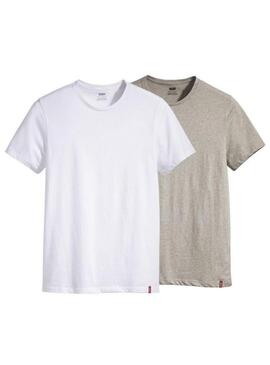 Paket Levis T-Shirts in Weiß und Grau für Herren