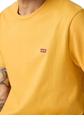 T-shirt Levis Basic Gelb für Herren