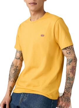 T-shirt Levis Basic Gelb für Herren
