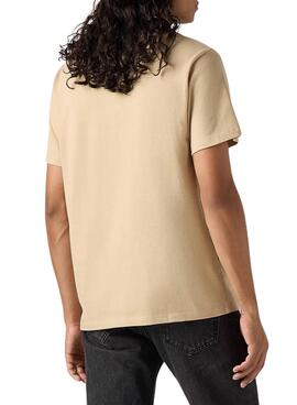Basic Levi's T-Shirt in beige für Herren