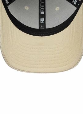 Mütze New Era Cord beige LA für Damen