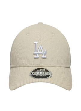 Mütze New Era Cord beige LA für Damen