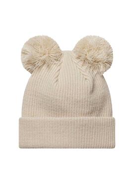 Mütze New Era Double Pom beige für Damen