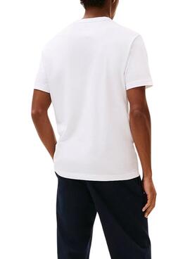 T-shirt Tommy Hilfiger Linear Weiß für Herren.