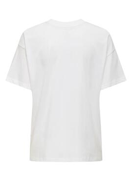 T-Shirt Only Vivvi Paris in Weiß für Damen