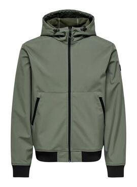 Only and Sons Bowie grüne Jacke für Herren.