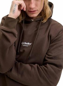 Sweatshirt Jack and Jones Soho braun für Herren