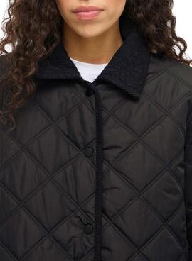 Parka Vila Viquila schwarz für Damen