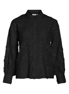 Bluse Vila Visimone schwarz für Damen