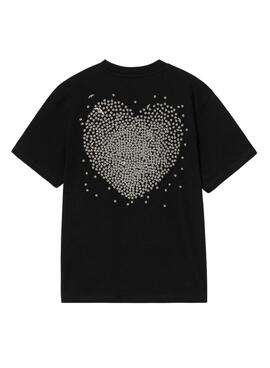 T-shirt Carhartt Heart Schwarz für Damen.