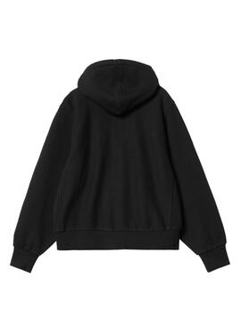 Kapuzenjacke mit Reißverschluss Carhartt Schwarz für Damen.