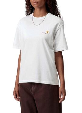 T-shirt Carhartt American Script weiß für Damen