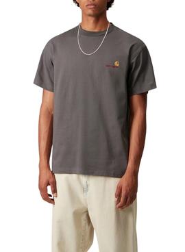 T-Shirt Carhartt Script grau für Herren