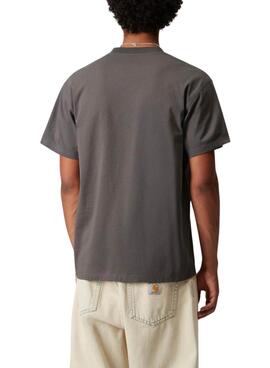 T-Shirt Carhartt Script grau für Herren